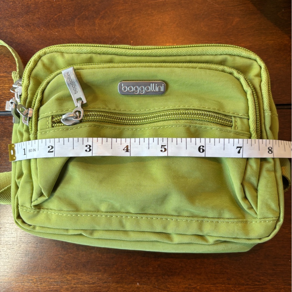 Baggallini Green Nylon Crossbody Bag 3-Piece Set w/ Belt Bag Fanny Pack & Pouche - Picture 5 of 11